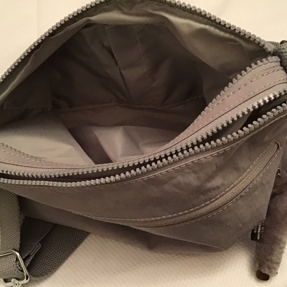 ✔️Kipling Light Gray Annabelle Crossbody Bag, NWT - Picture 10 of 15
